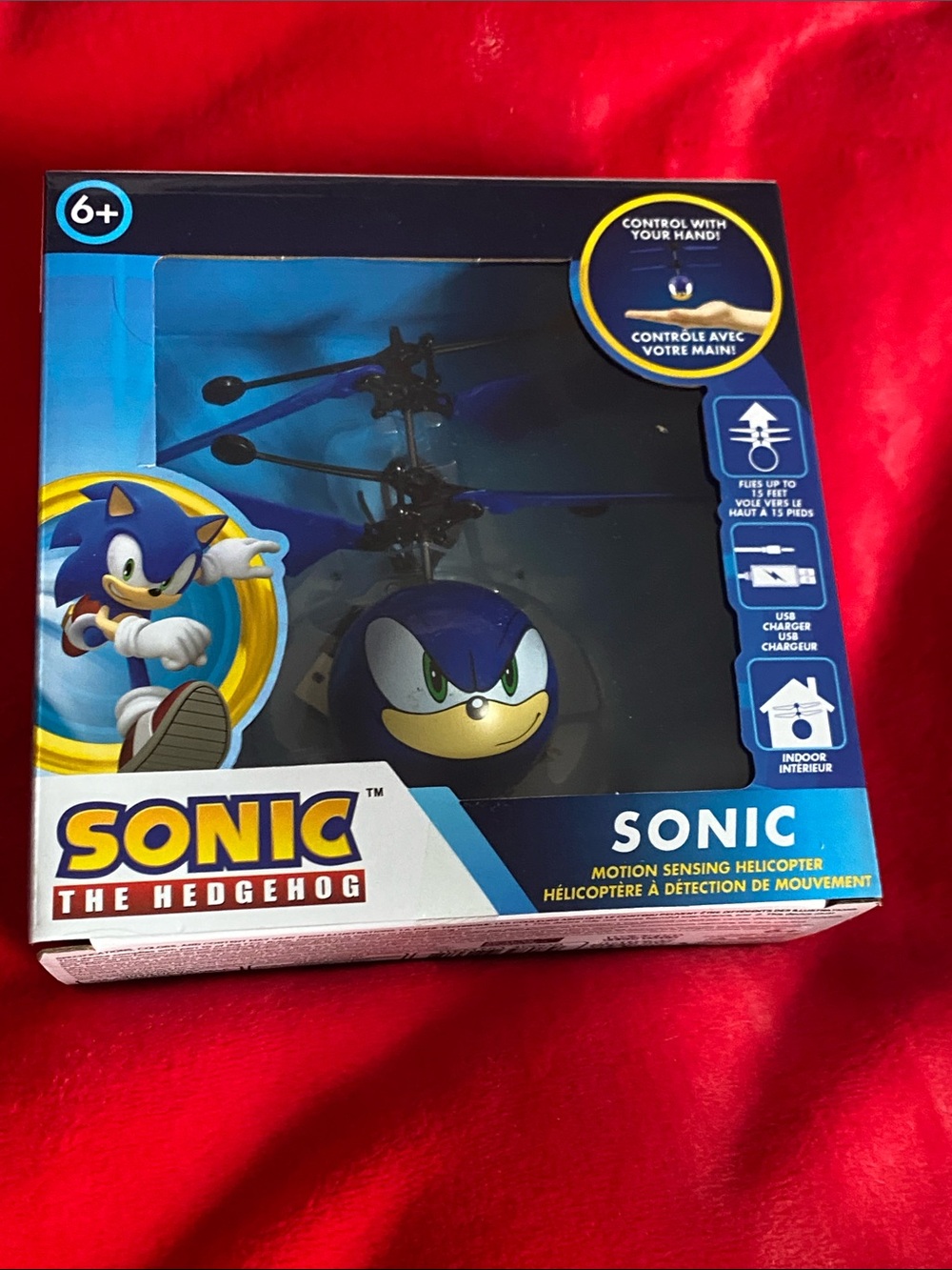 Sonic the Hedgehog Motion Sensing Helicopter - Blue